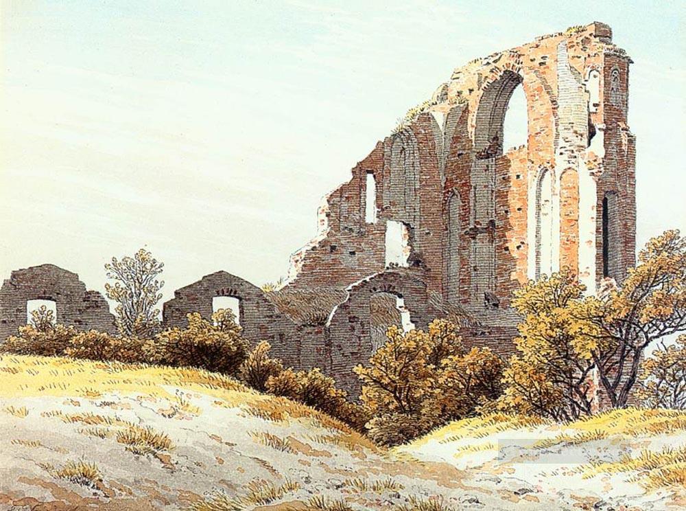 The Ruins Of Eldena Romantic Caspar David Friedrich Oil Paintings